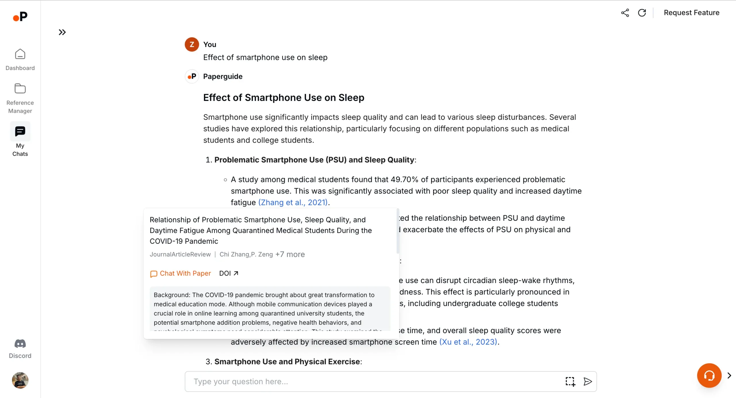 Discovering relevant research with Paperguide