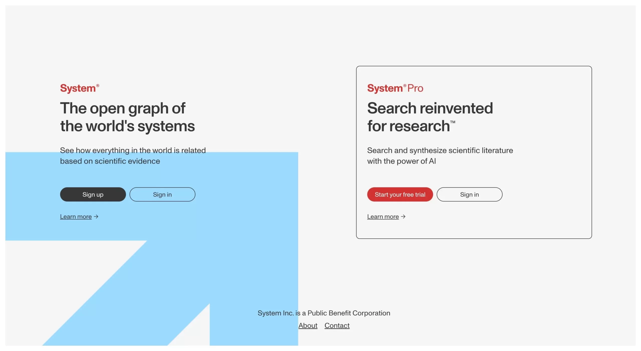 System Pro  Search reinvented for research
