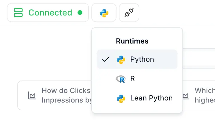 Runtimes in Julius AI