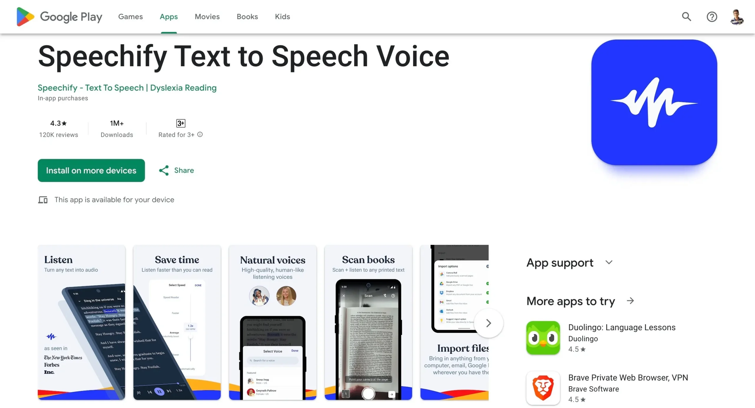 Speechify for Android