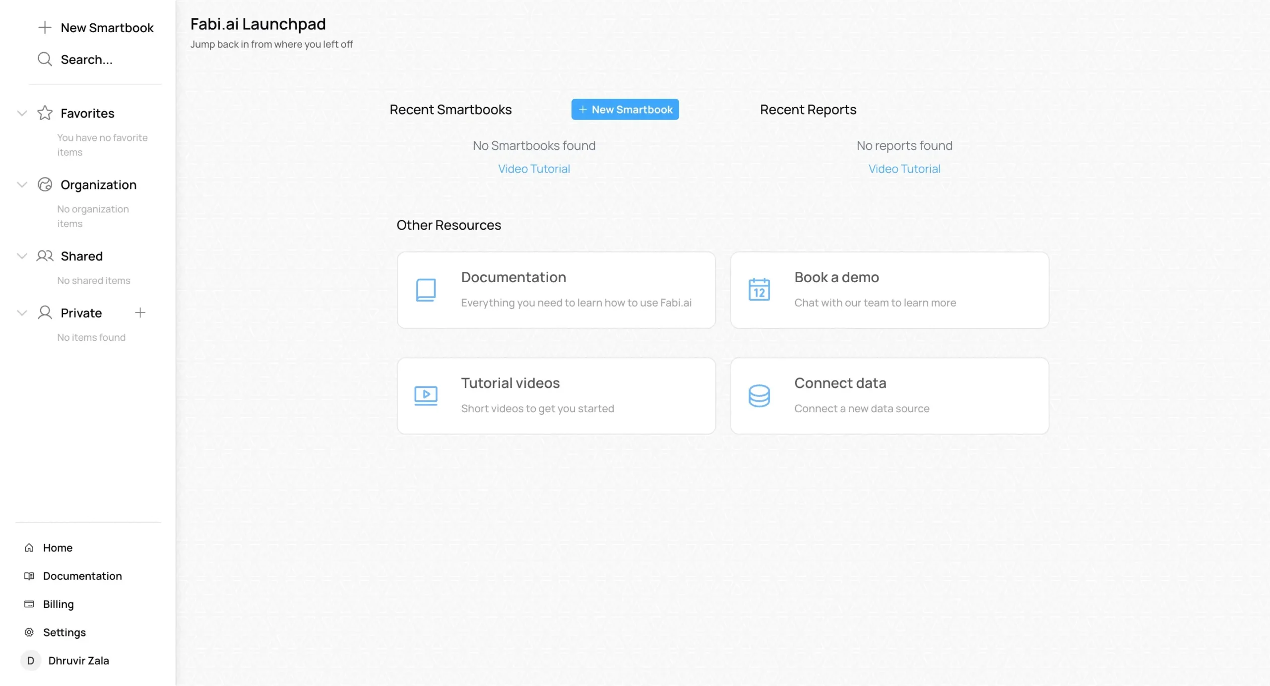 Fabi.ai dashboard