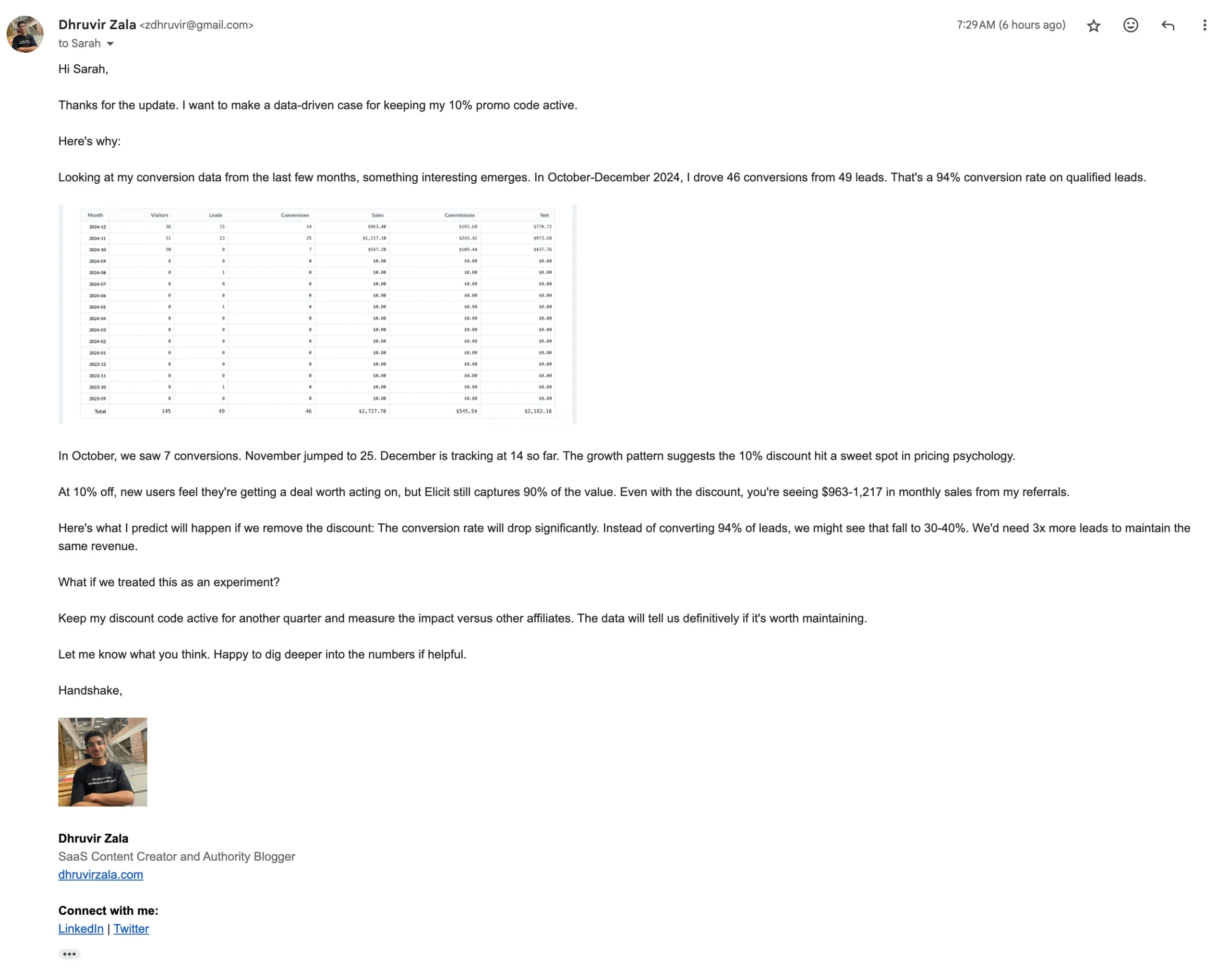 My reply to Elicit