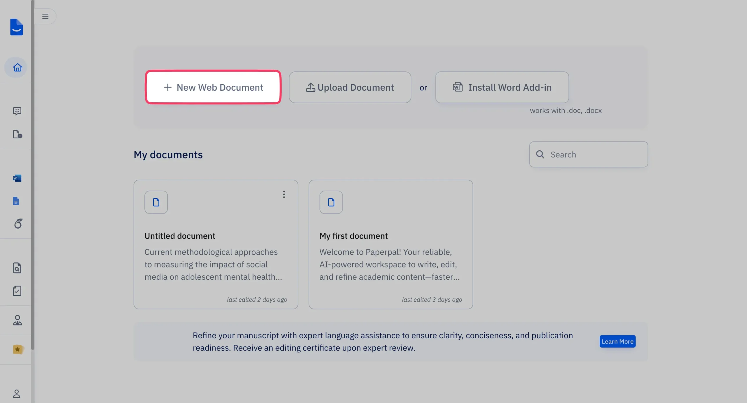 Getting started with Paperpal
