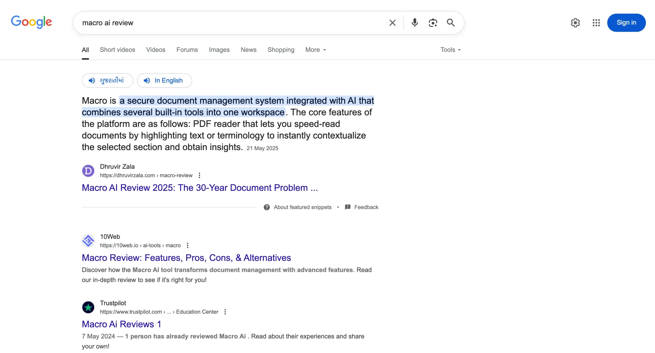 Macro review article