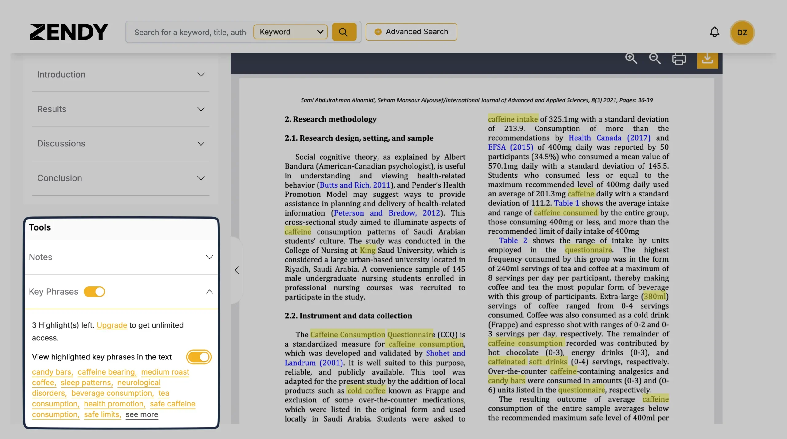 Tools in ZAIA PDF viewer