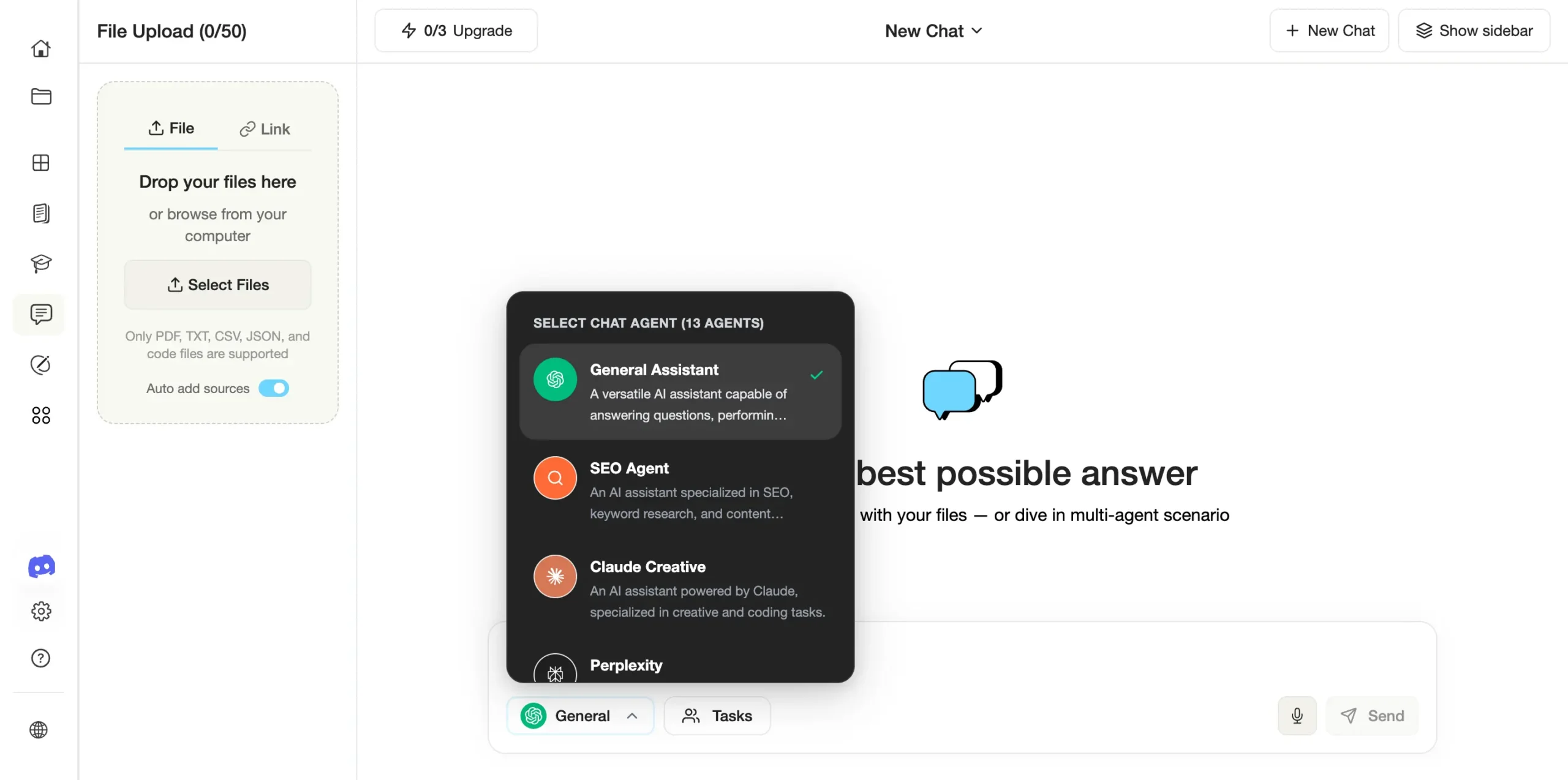 Chat Agents feature in MyStylus