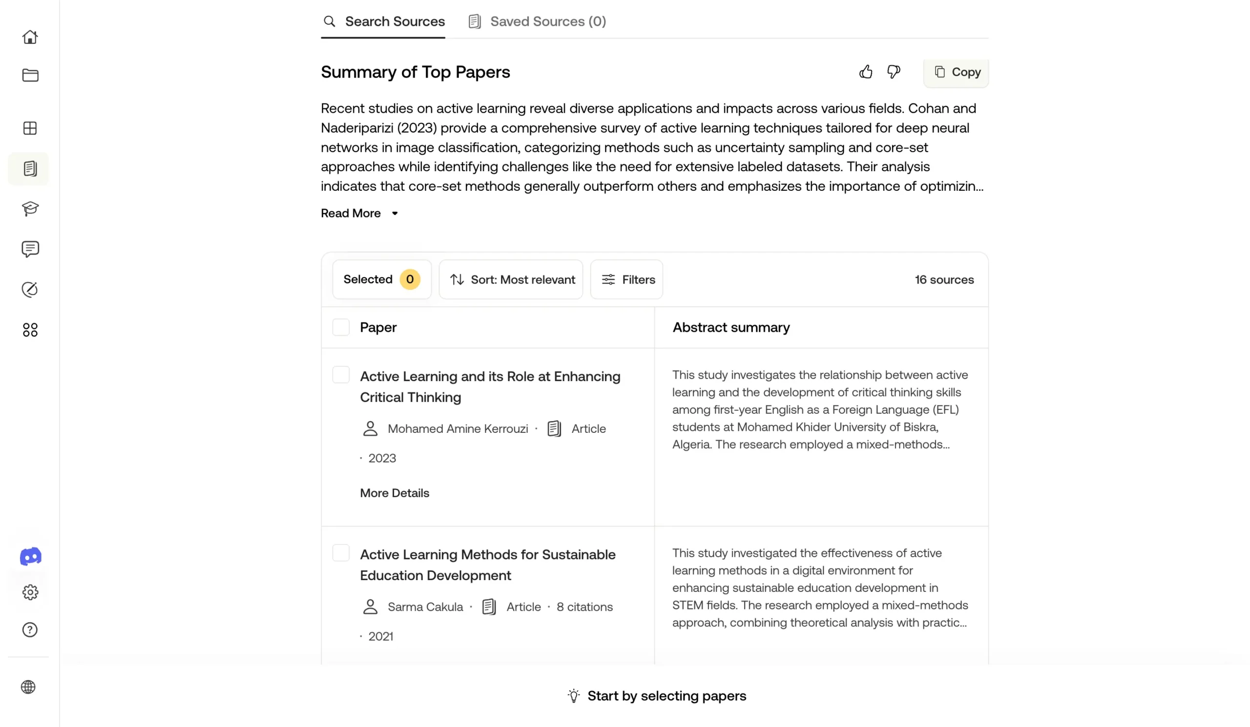 Finding relevant research papers in MyStylus