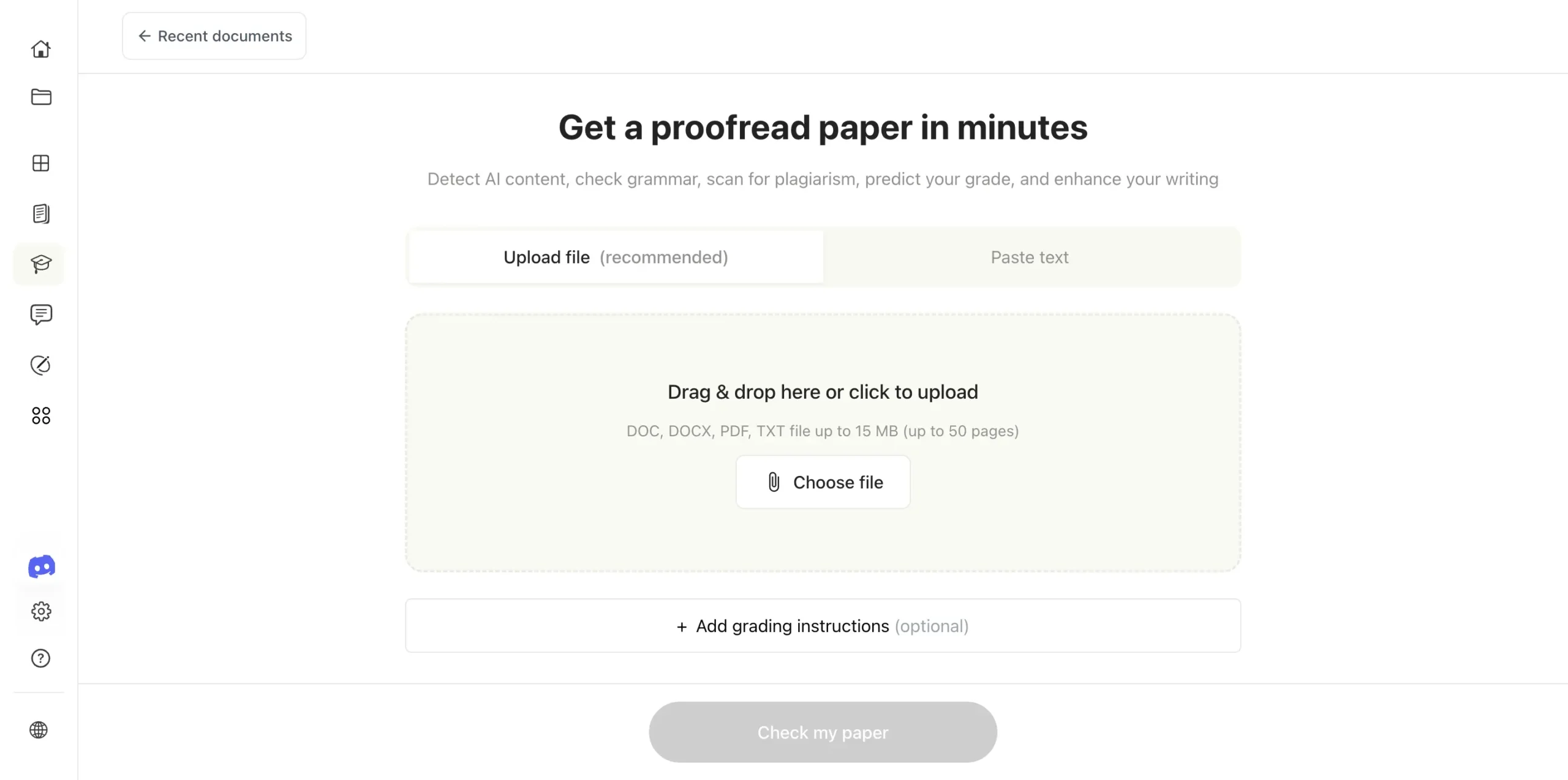 Paper Grader feature in MyStylus
