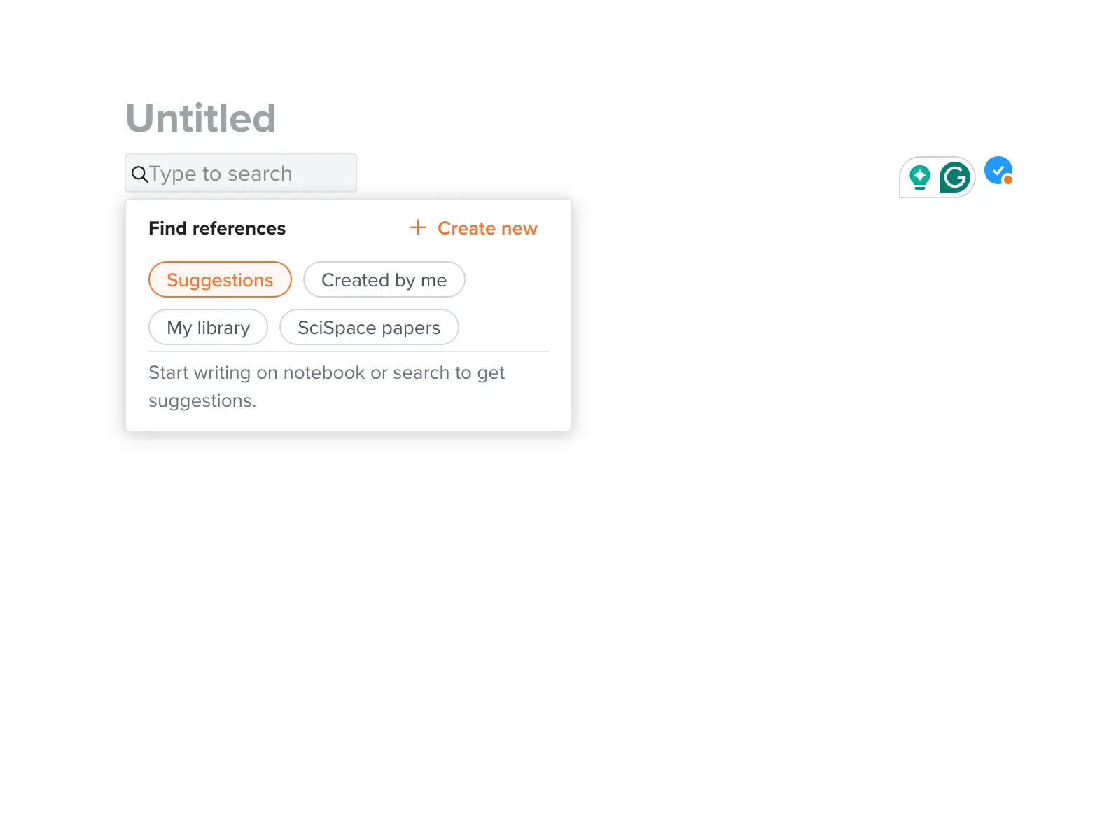 Using @ to add Citations in SciSpace's AI Writer