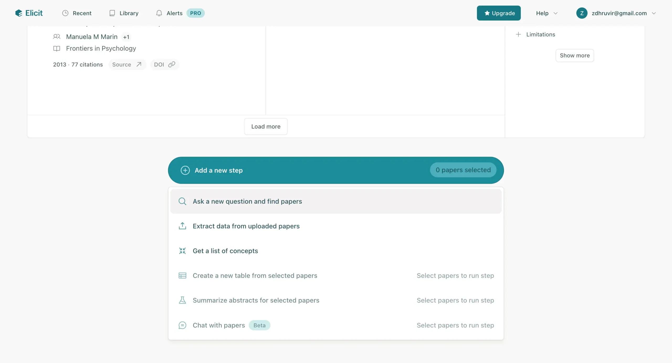 Add a new step feature in Elicit