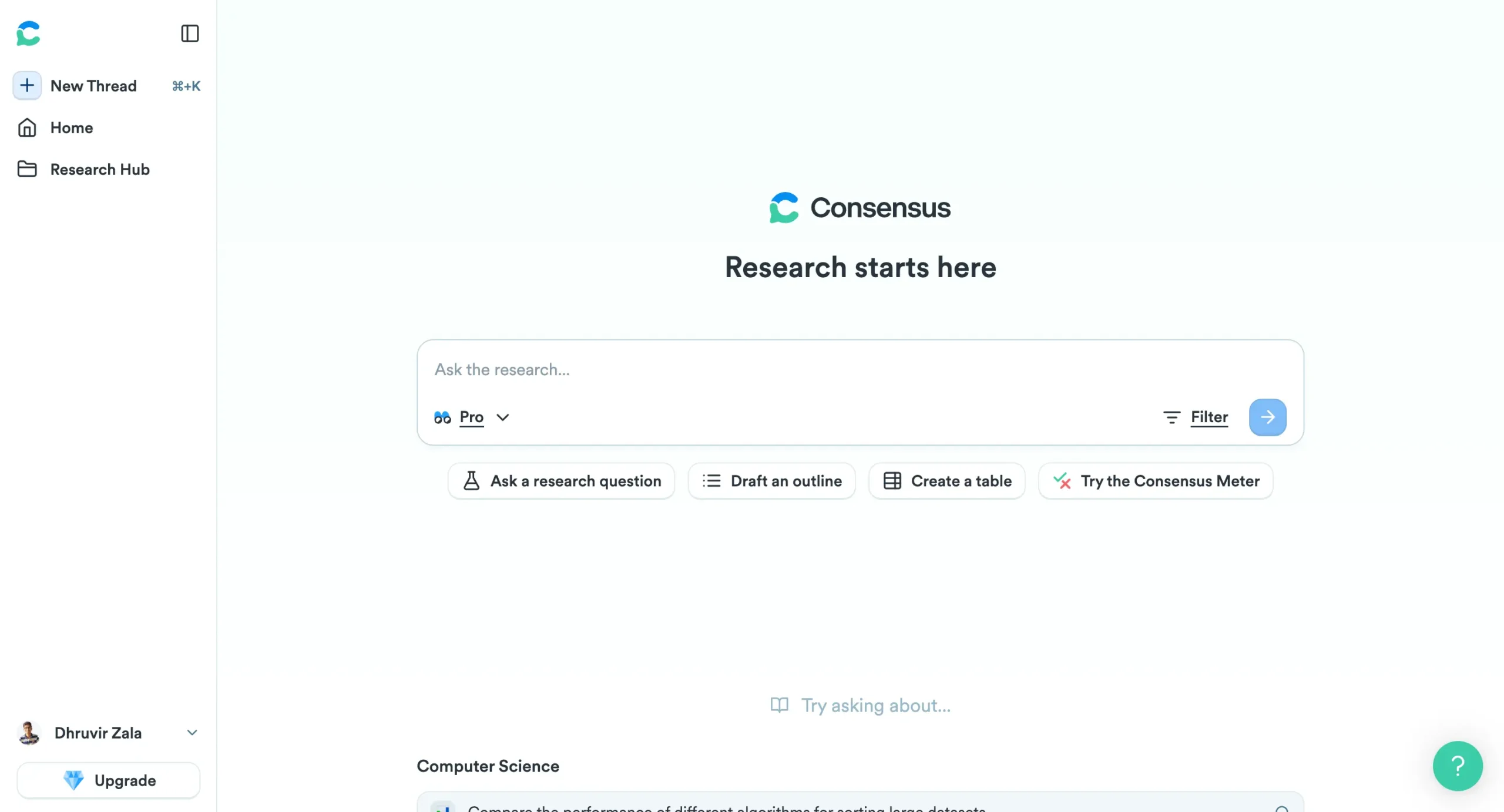 Consensus interface