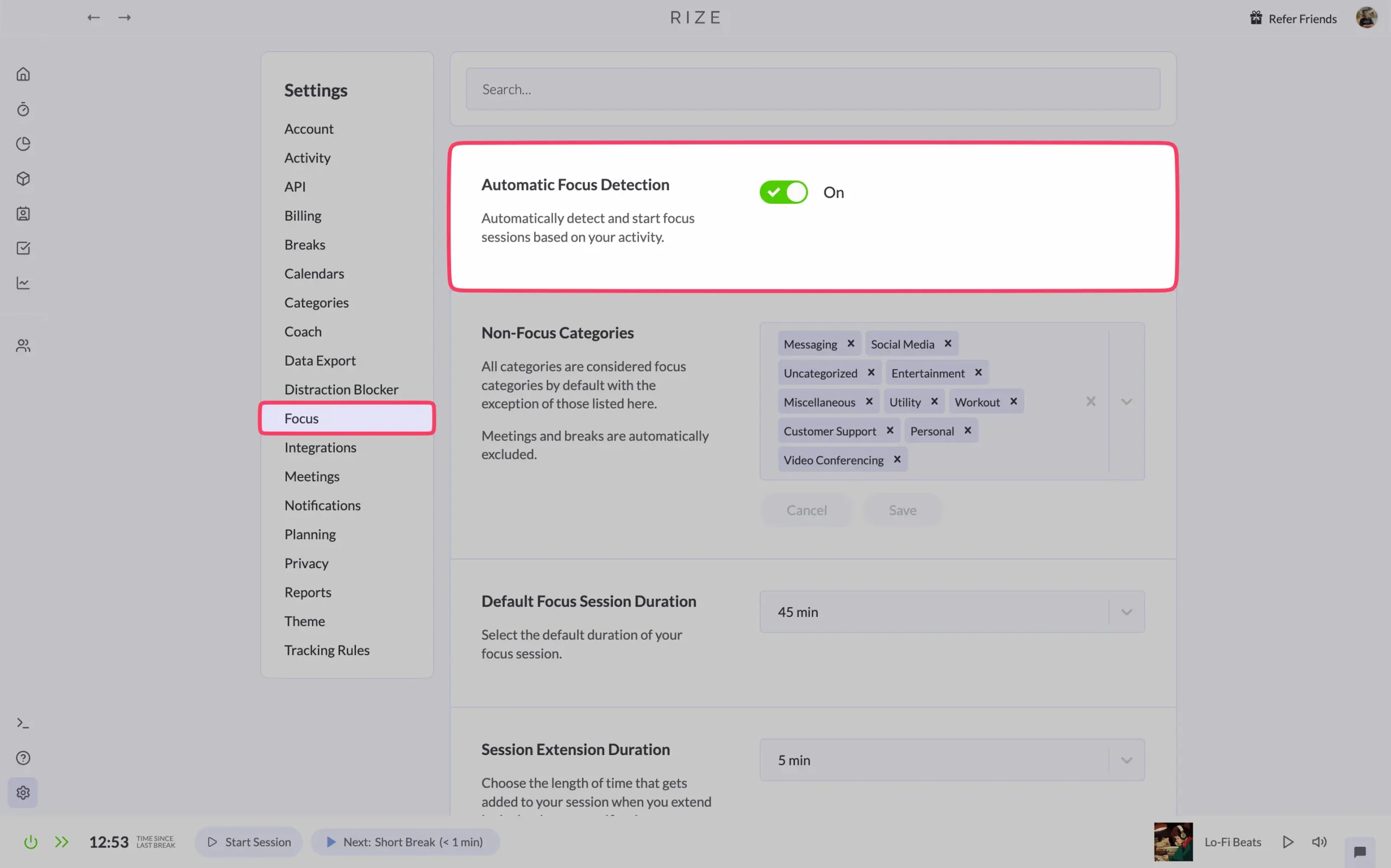 Automatic Focus Detection