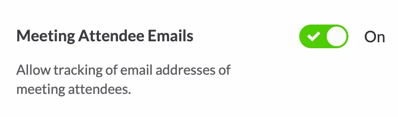 Meeting Attendee Email