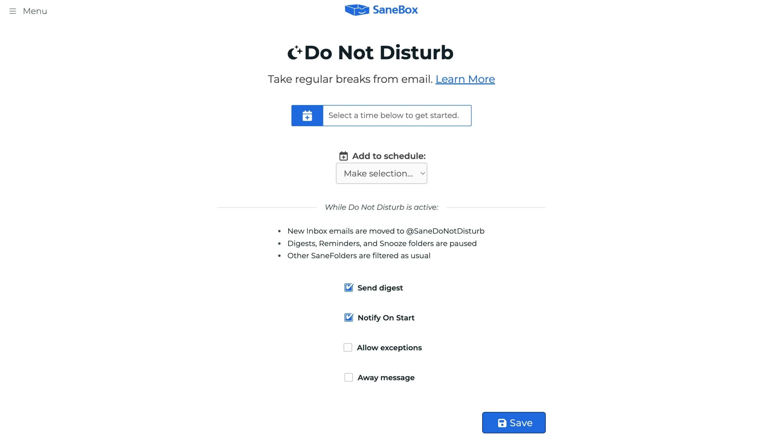 Sane DoNotDisturb