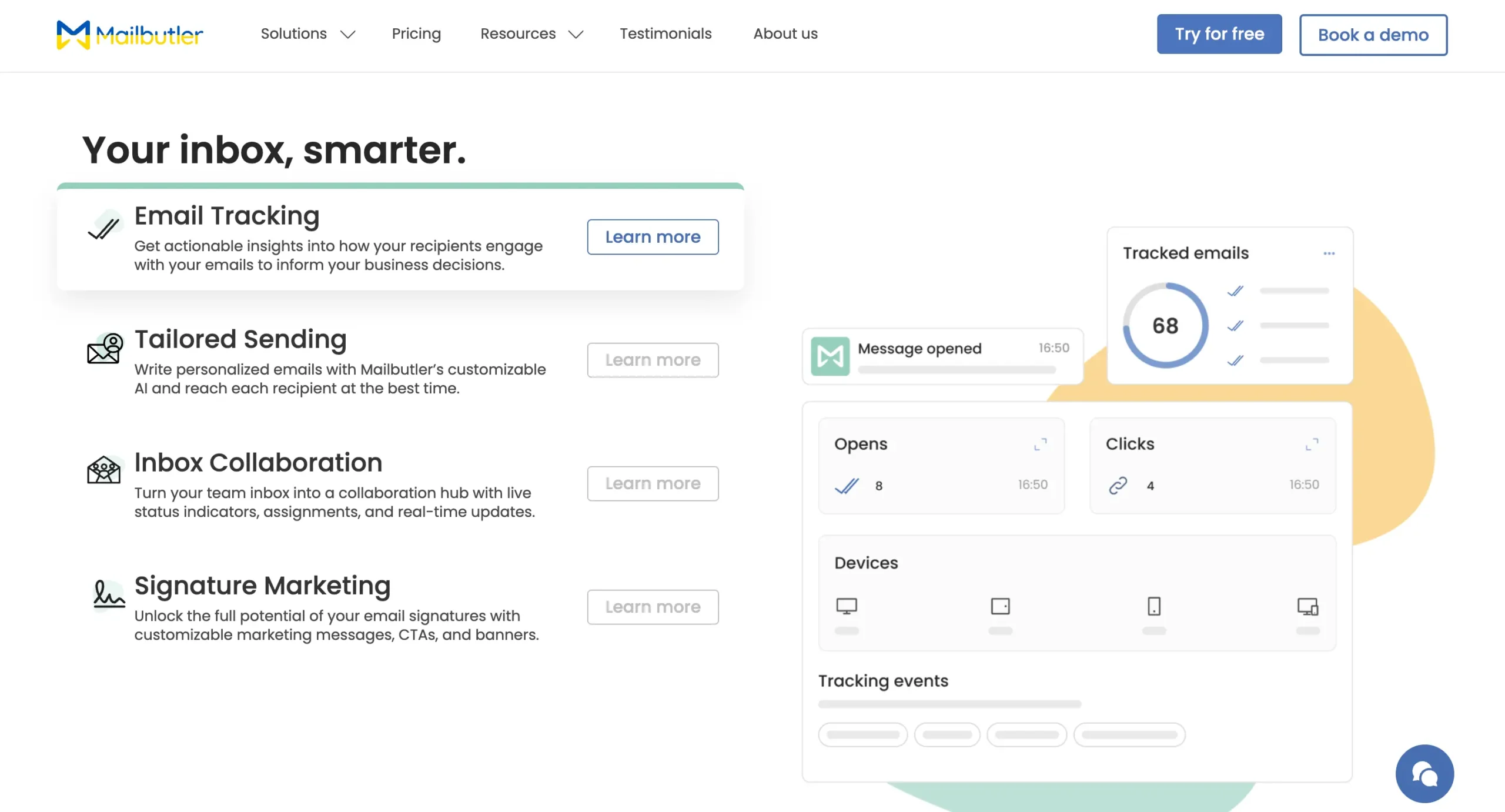 Mailbutler homepage