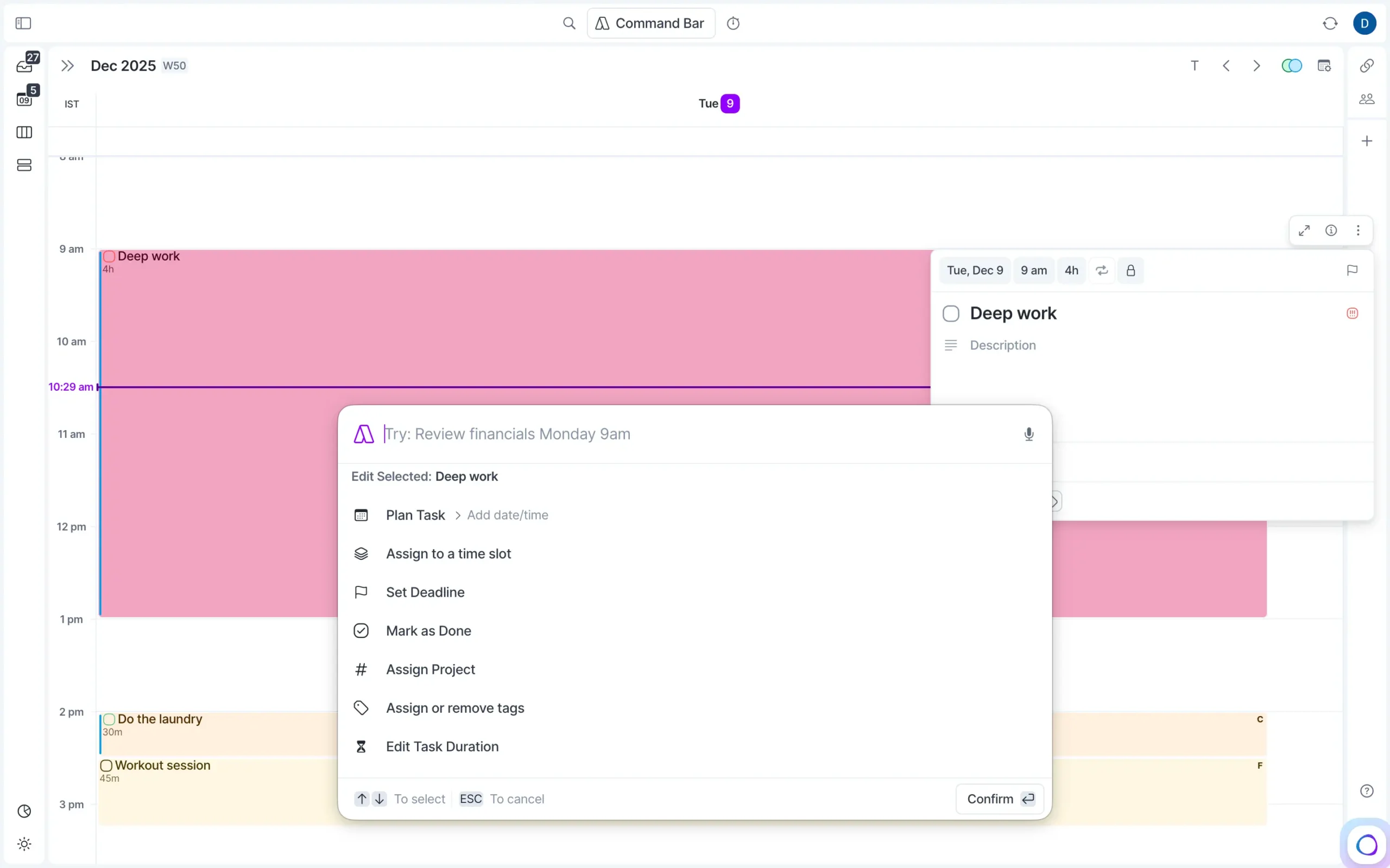 All Actions in Akiflow