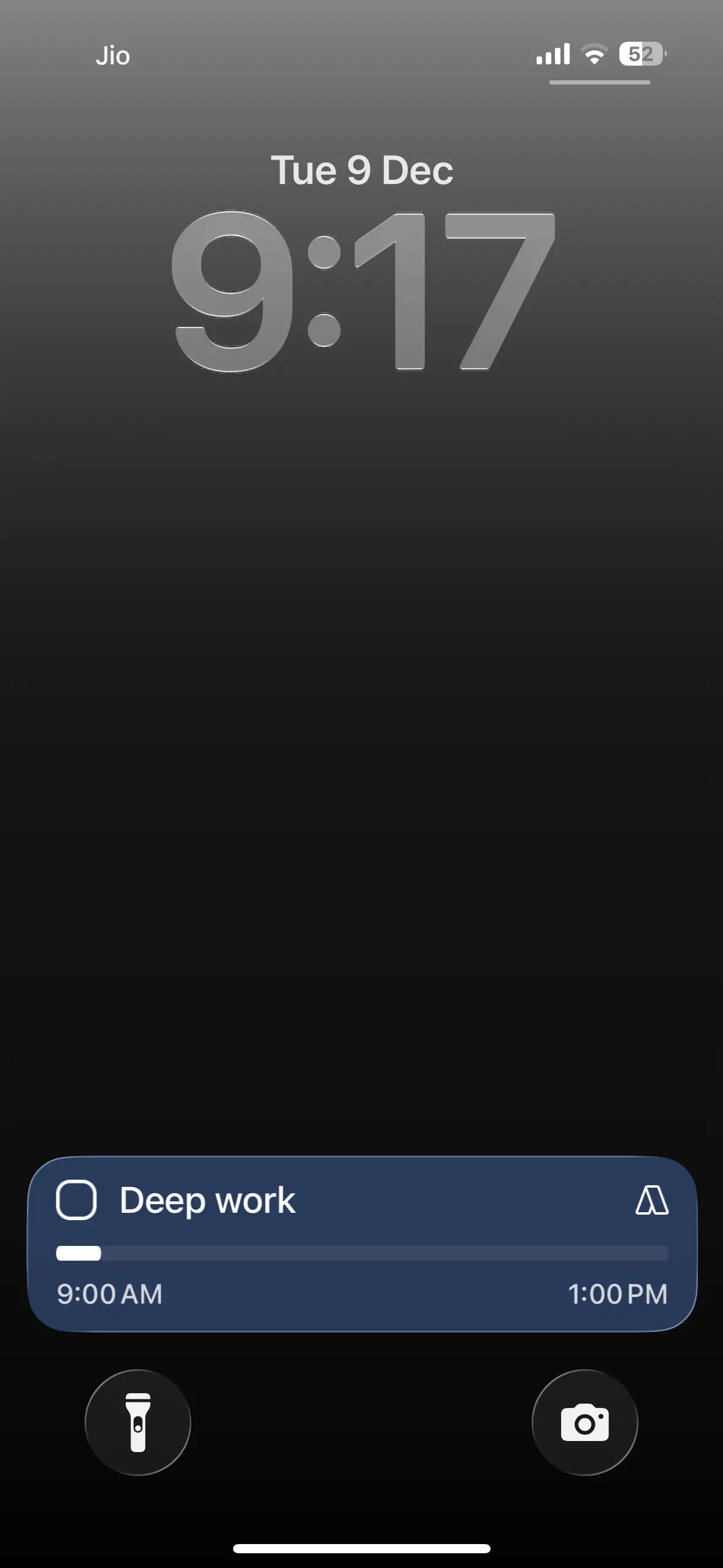 Live activites in Akiflow mobile app