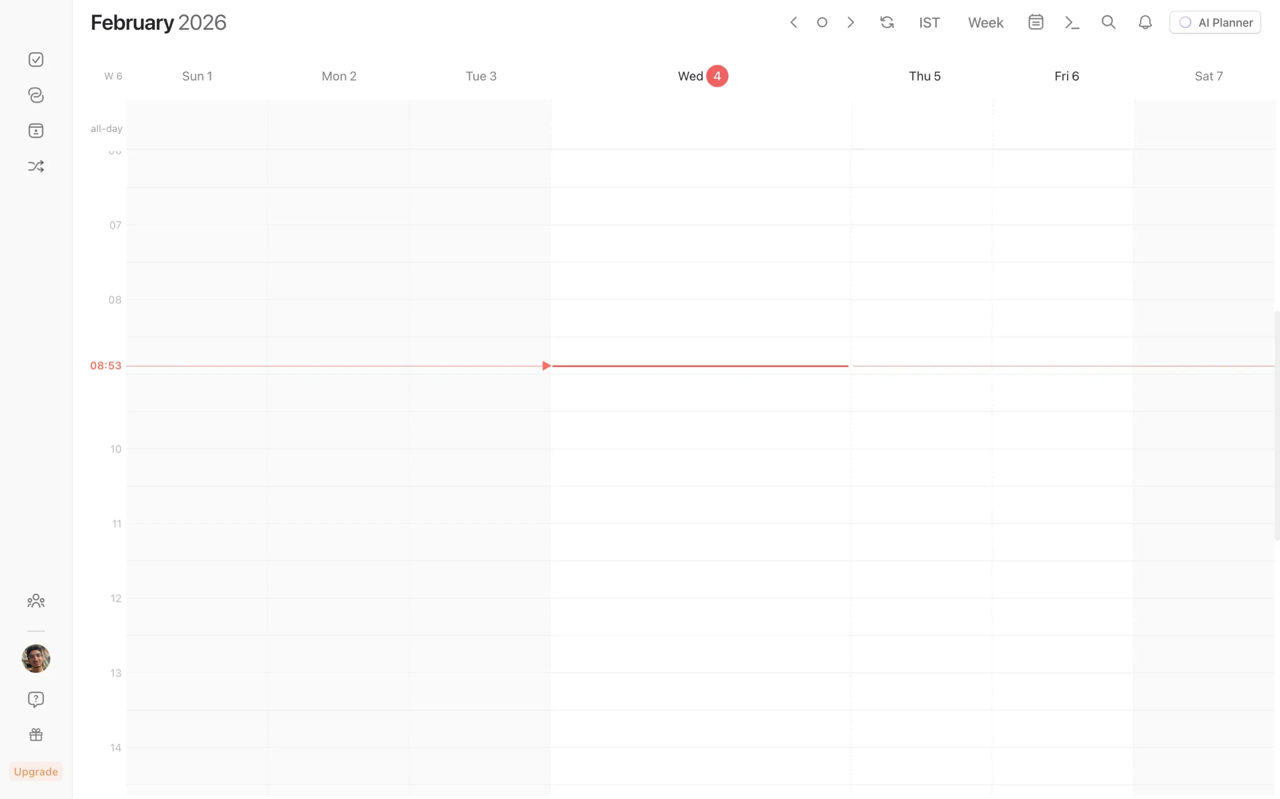 Morgen dashboard interface
