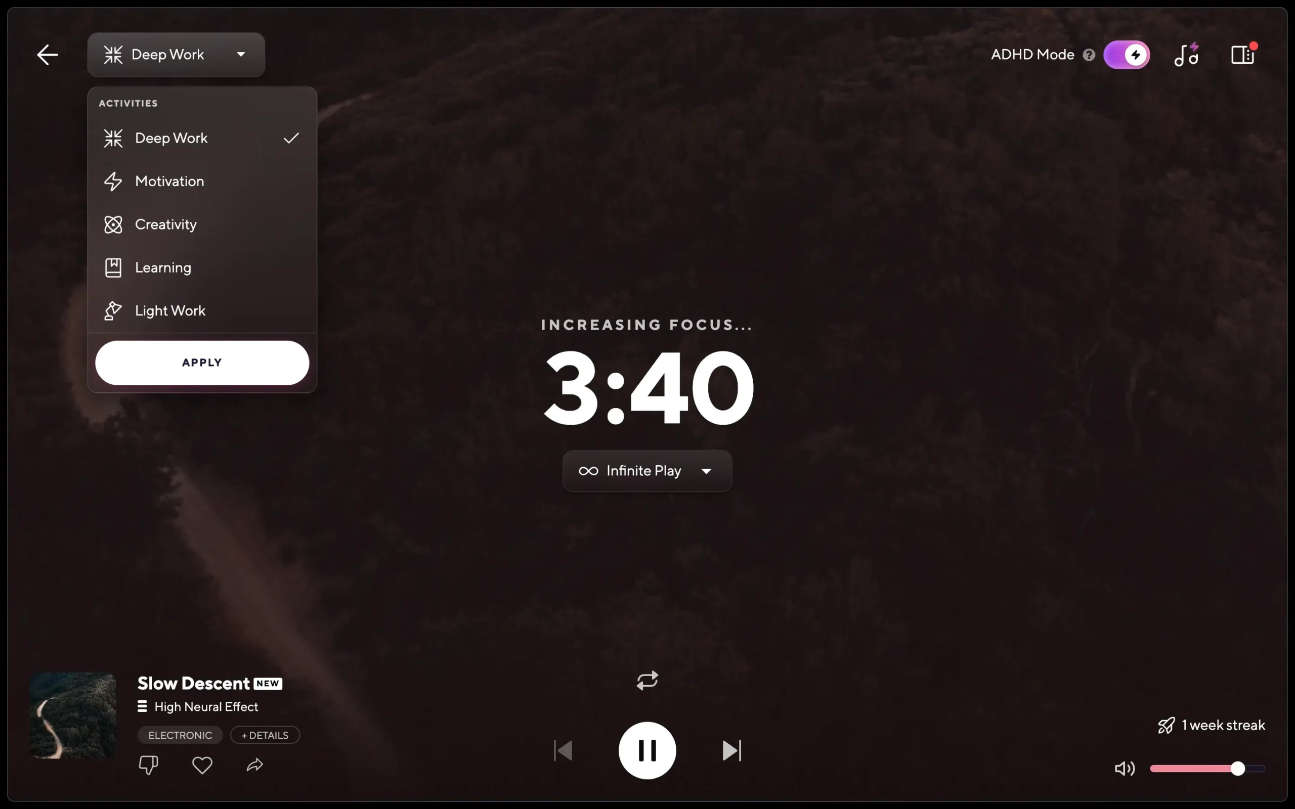 Activities in Brain.fm